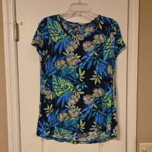 Lilly Pulitzer Etta Scoop Neck Top Multi The Hottest Spot